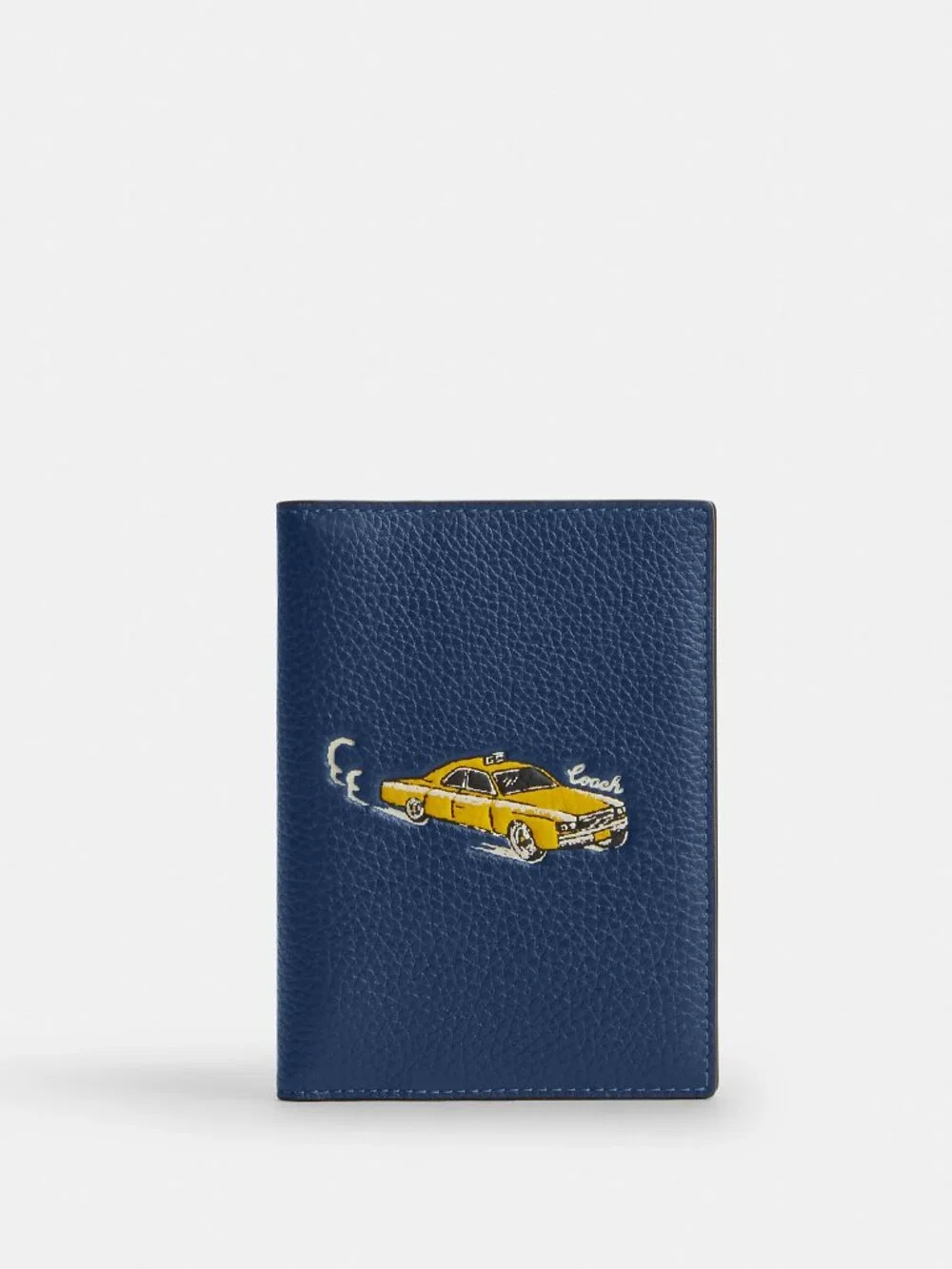 Coach Passport Card Case With Car Print
